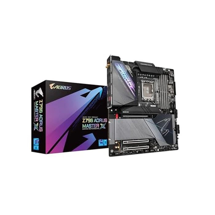 GIGABYTE Z790 AORUS Master X (LGA 1700/ Intel Z790 X/EATX/ DDR5/ 5* M.2/ PCIe 5.0/ USB 3.2 Type-C/Wi-Fi 7/ 10GbE LAN/Q-Flash Plus/EZ-Latch Plus/Motherboard) by GIGABYTE - Used - Like New condition