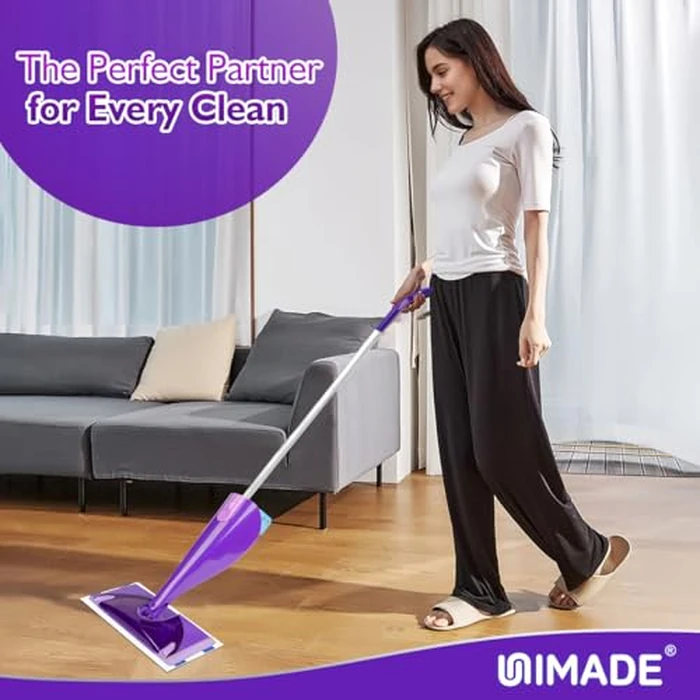 UNIMADE 100 Count Mop Pad Refill Compatible with Swiffer WetJet, Disposable Multi-Layers Mopping Pads for All Hard Surface, Especially Hardwood Floor, Super Absorbent Spray Mopping Pad Refills by UNIMADE - Image 7