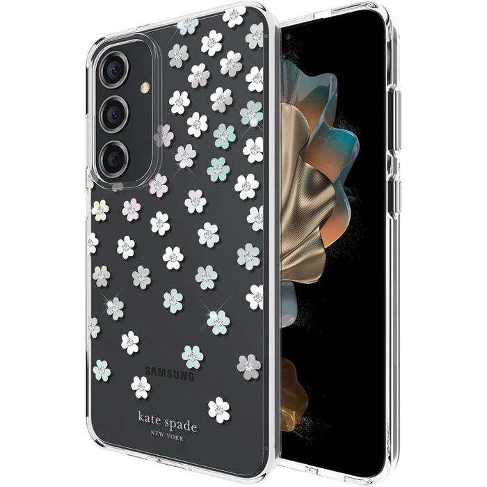 Kate Spade New York Protective Hardshell Phone Case for Galaxy S24+ - Scattered Flowers - Brand New by Kate Spade - Refurbished - Brand New condition