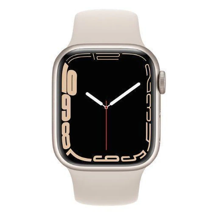 Apple Watch Series 7 (Cellular + GPS) - 41mm - Starlight Case with Starlight Sport Band by Apple - Image 1