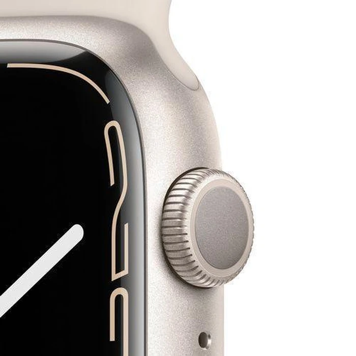 Apple Watch Series 7 (Cellular + GPS) - 41mm - Starlight Case with Starlight Sport Band by Apple - Image 3