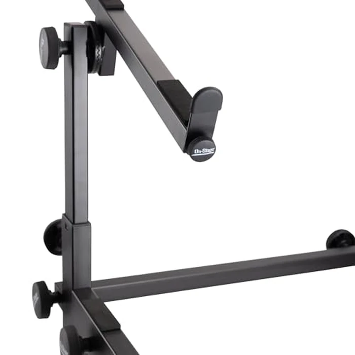 OnStage KS7365EJ Folding-Z Keyboard Stand w/ Second Tier (Heavy-Duty, Ergonomic, Digital Pianos, Synthesizers, Organs, Up to 400LBs, Double Keyboard Rig, Portable, Z-Style Frame, Black) by OnStage - Image 8