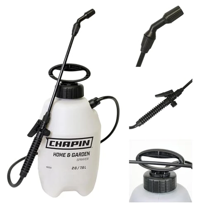 Chapin 16200 Pump Sprayer, 2-Gallon, Lawn & Garden Translucent Poly Tank, Adjustable Cone Nozzle, Ergonomic Handle & in-Tank Filter for Herbicides, Pesticides & Fertilizers by Chapin International - Used - Very Good condition - US$15.66