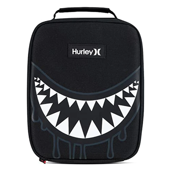 Hurley Unisex-Adults One and Only Insulated Lunch Box, Black Shark Bite, O/S by Hurley - Image 1