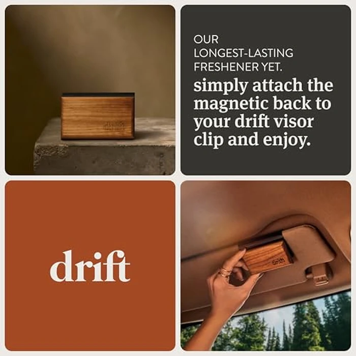 Drift Car Air Freshener - Wood Air Freshener - Car Odor Eliminator - Teak Scent Starter Kit by drift - Image 5