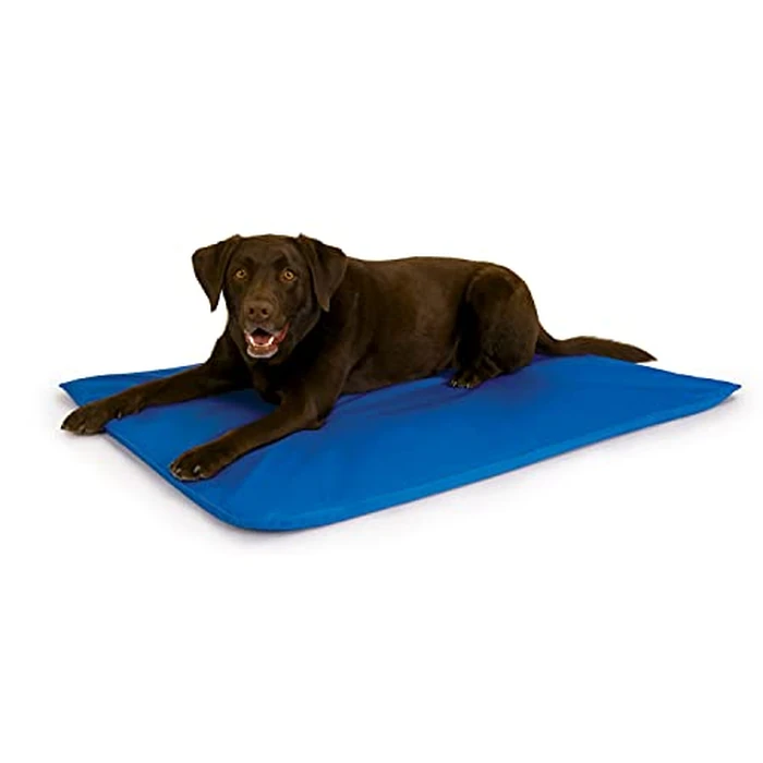 K&H Pet Products Cool Bed III Dog Cooling Mat, Indoor Outdoor Cooling Beds for Large Dogs, Chilling Pet Pad for in Home, Outdoor Houses, Crates, Yards, Porches - Large 44 X 32in Chill Blue by K&H Pet Products - Used - Like New condition - US$43.64