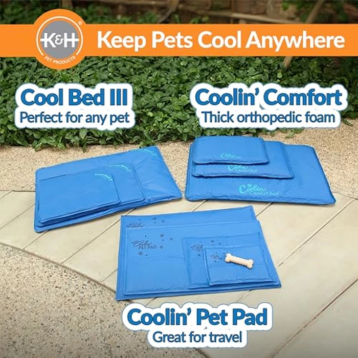 K&H Pet Products Cool Bed III Dog Cooling Mat, Indoor Outdoor Cooling Beds for Large Dogs, Chilling Pet Pad for in Home, Outdoor Houses, Crates, Yards, Porches - Large 44 X 32in Chill Blue by K&H Pet Products - Image 5