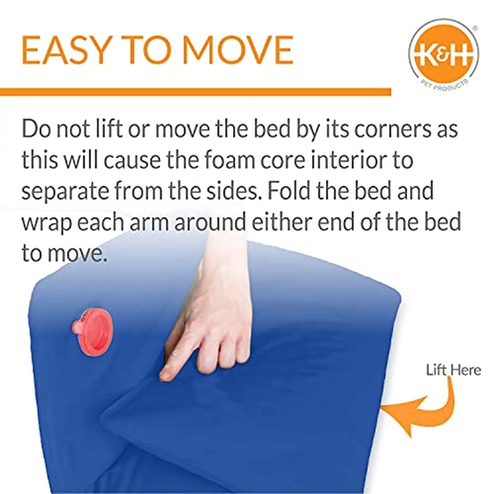 K&H Pet Products Cool Bed III Dog Cooling Mat, Indoor Outdoor Cooling Beds for Large Dogs, Chilling Pet Pad for in Home, Outdoor Houses, Crates, Yards, Porches - Large 44 X 32in Chill Blue by K&H Pet Products - Image 6