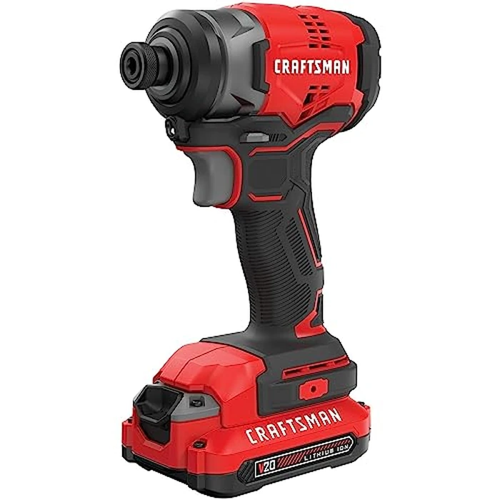 CRAFTSMAN V20 Cordless Impact Driver Kit, 1/4 inch, Battery and Charger Included (CMCF810C1) by CRAFTSMAN - Image 1