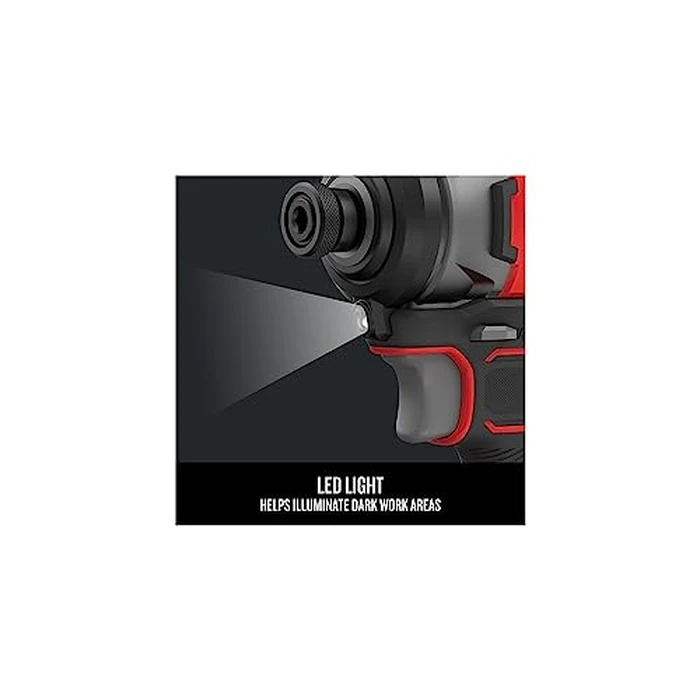 CRAFTSMAN V20 Cordless Impact Driver Kit, 1/4 inch, Battery and Charger Included (CMCF810C1) by CRAFTSMAN - Image 6