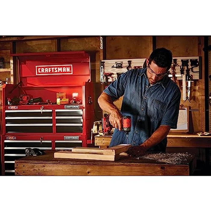 CRAFTSMAN V20 Cordless Impact Driver Kit, 1/4 inch, Battery and Charger Included (CMCF810C1) by CRAFTSMAN - Image 7
