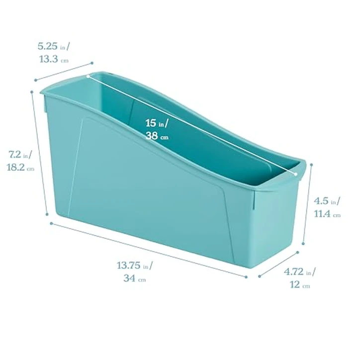 ECR4Kids Linking Plastic Storage Book Bin, Multipurpose Organization, Contemporary, 10-Piece by ECR4Kids - Image 2