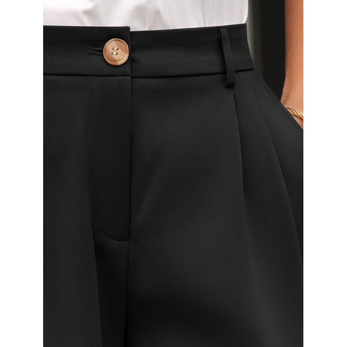 AUTOMET Wide Leg Dress Pants Womens Work Business Casual Palazzo Summer Flowy High Waisted Trousers Slacks 2026 Fashion Suit Pant Dressy Outfits Office Professional Clothes Black M by AUTOMET - Image 5