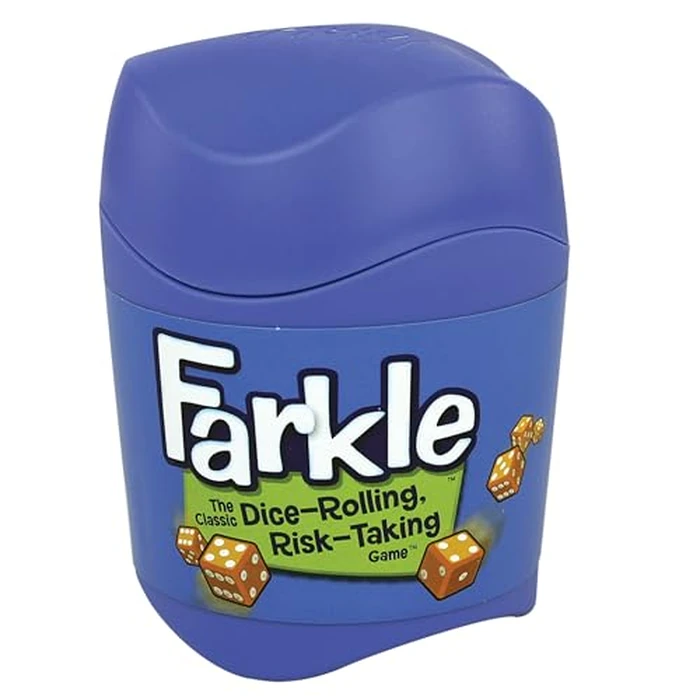 Farkle Classic Dice Game - Kids, Family Games, Travel Game, Adult Games, Board Game, Dice Cup, Summer Toys, Dice Set, , Ages 8+ by PlayMonster - Used - Like New condition - US$7.19
