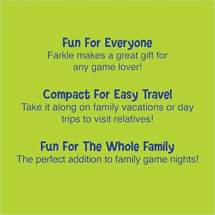 Farkle Classic Dice Game - Kids, Family Games, Travel Game, Adult Games, Board Game, Dice Cup, Summer Toys, Dice Set, , Ages 8+ by PlayMonster - Image 5