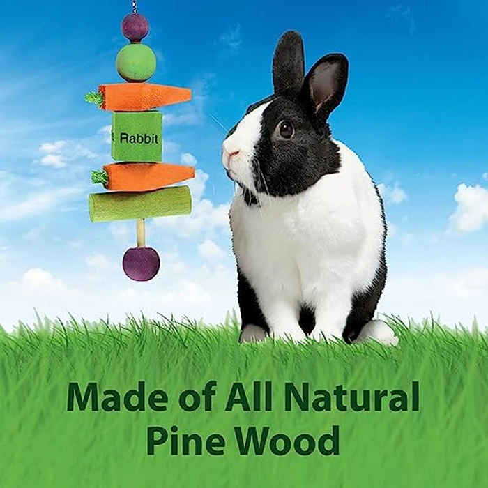 Kaytee Perfect Chews Hanging Wood Chew Toy for Pet Rabbits and Other Small Animals by Kaytee - Image 6