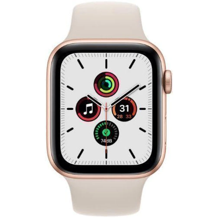 Apple Watch SE 1st Gen (2020) (Cellular + GPS) - 32GB - 40mm - Gold Aluminum Case with Starlight Rubber Sport Band by Apple - Refurbished - Excellent condition - US$111.94