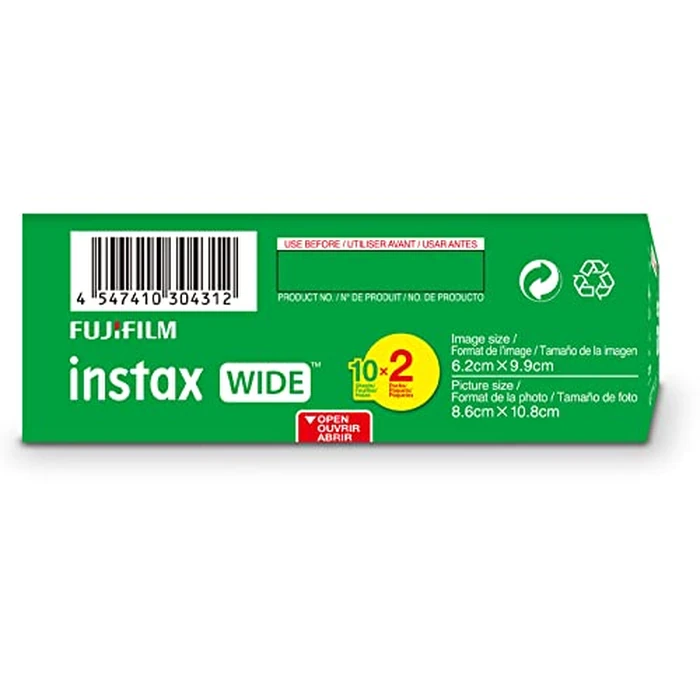 Fujifilm Instax Wide Film, White Twin Pack (20 Exposures by Fujifilm - Used - Good condition