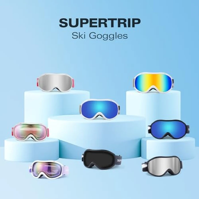 Supertrip Ski Goggles Men Women Anti-Fog Snow Goggles UV Protection Snowboard Goggles for Adult Youth by Supertrip - Image 7
