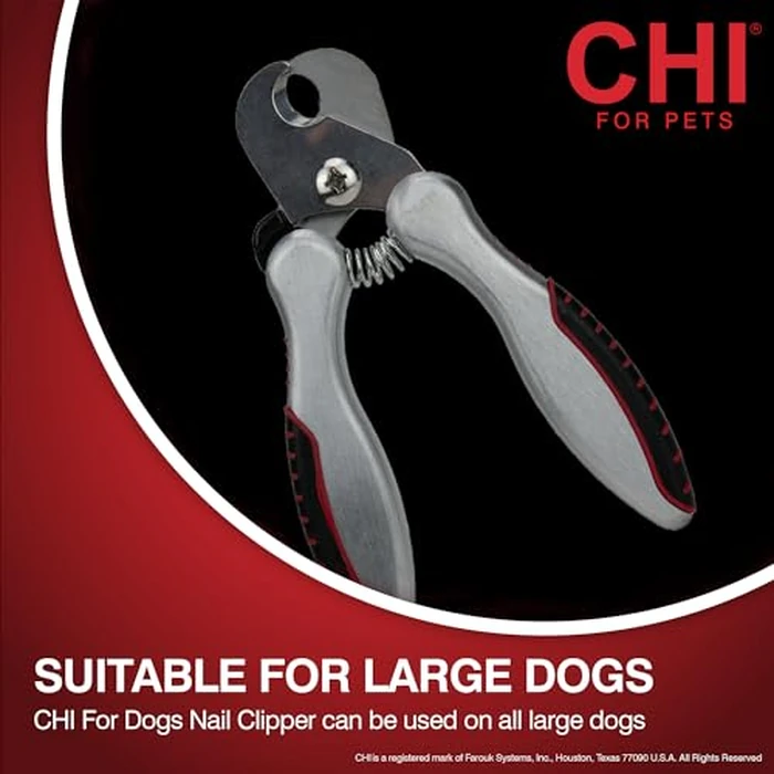 CHI for Dogs Nail Clipper for Large Dogs | Stainless Steel Nail Trimmer for Dogs, Clear by CHI - Image 4