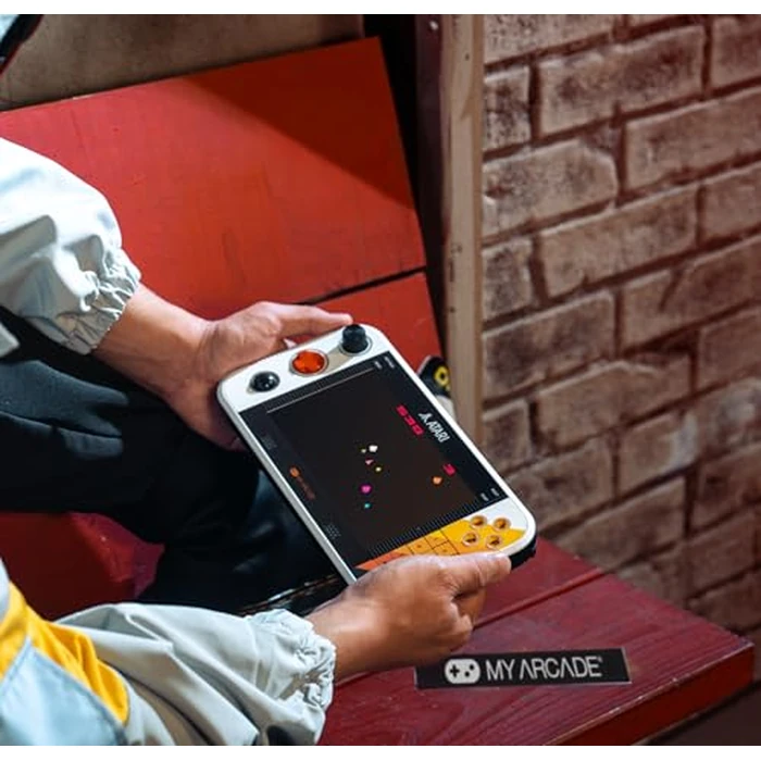 My Arcade Atari Gamestation Go: Rechargeable Battery, Over 200+ Preloaded Retro Video Games Including Pac-Man, Recharged, & Balls of Steel, Wi-Fi, Smartglow, 7 Inch Display by My Arcade - Image 2