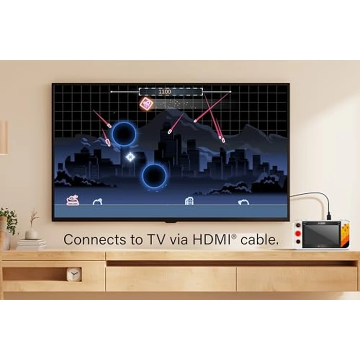 My Arcade Atari Gamestation Go: Rechargeable Battery, Over 200+ Preloaded Retro Video Games Including Pac-Man, Recharged, & Balls of Steel, Wi-Fi, Smartglow, 7 Inch Display by My Arcade - Image 3