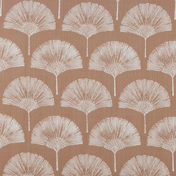 Indigo Road by Egypt Sherrod Meru Fan Leaf Block Print Shower Curtain, Terracotta, 70" W x 72" L by Indigo Road by Egypt Sherrod - Image 4