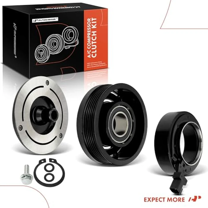 A-Premium Air Conditioner AC Compressor Clutch Kit Compatible with Ford Mustang 2007-2009, E-150 2007-2014, E-250 2007-2014, E-350 Super Duty 2007-2019, E-450 Super Duty 2007-2019, 4.6L 5.4L 6.2L 6.8L by A-premium - Image 8