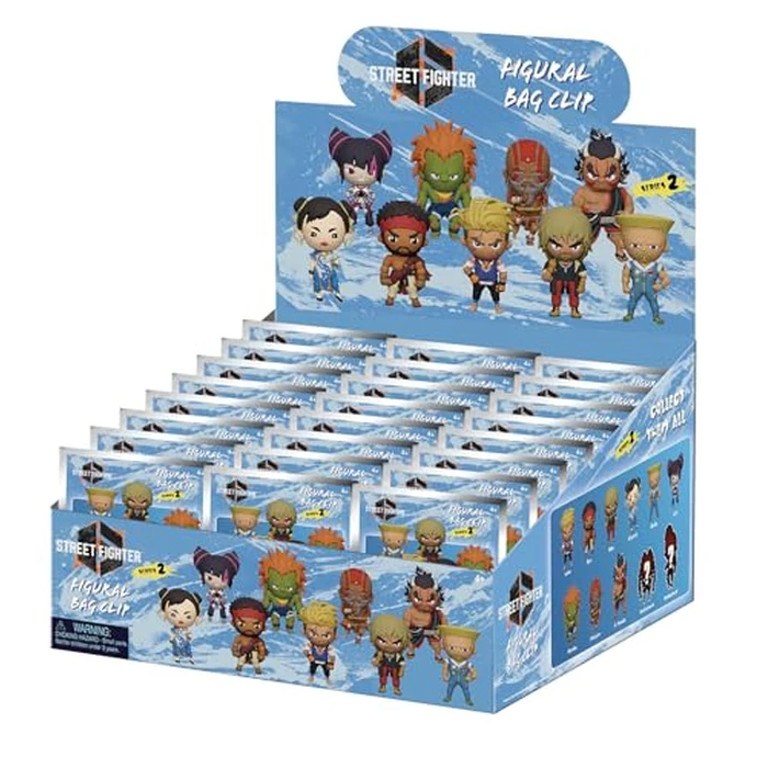 Street Fighter Series 2 - 5" Collectible Bag Clip - Blind Bag (ONE Random Figure) - Video Game Character Keychain/Backpack Accessory | Official Licensed Merchandise by Monogram - Used - Like New condition - US$8.09