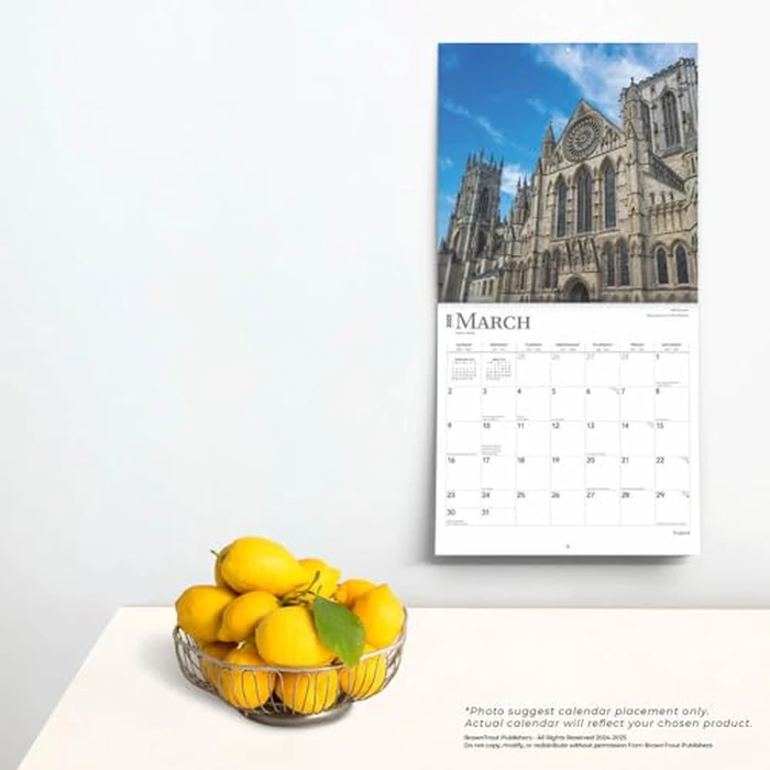 England | 2025 12 x 24 Inch Monthly Square Wall Calendar | BrownTrout | UK United Kingdom Scenic by BrownTrout - Image 2