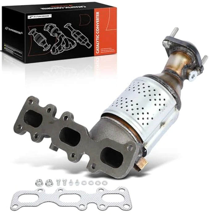 A-Premium Front Right Exhaust Manifold Catalytic Converter with Gasket Kit Direct-Fit Compatible with Ford Explorer, Edge, Taurus, Flex & Lincoln Continental, MKS, MKT, 3.5L 3.7L, E.P.A. Compliant by A-Premium - Image 1