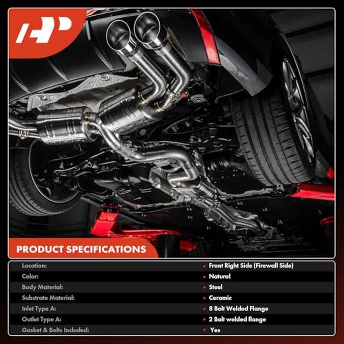 A-Premium Front Right Exhaust Manifold Catalytic Converter with Gasket Kit Direct-Fit Compatible with Ford Explorer, Edge, Taurus, Flex & Lincoln Continental, MKS, MKT, 3.5L 3.7L, E.P.A. Compliant by A-Premium - Image 3