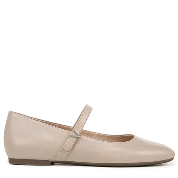 Vionic Women's Alameda Mary Jane Flat, Oatmeal Leather, 9 by Vionic - Image 3
