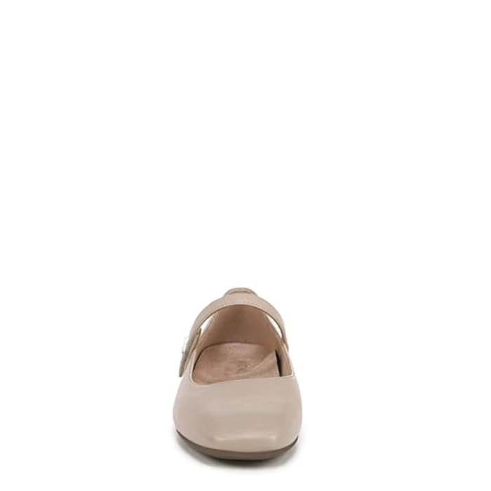 Vionic Women's Alameda Mary Jane Flat, Oatmeal Leather, 9 by Vionic - Image 4