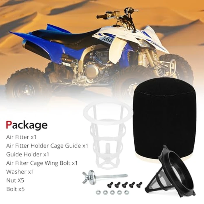 JAVIK Air Filter Cage Guide Holder Kit For Yamaha YFZ450 YFZ450R YFZ450X YFZ450R SE 2004-2024 O.E.M# 5D3-14459-00-00 by JAVIK - Image 7