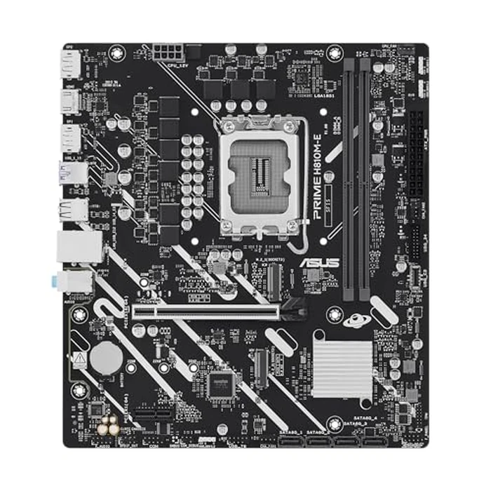 ASUS Prime H810M-E-CSM Intel(R) H810 mATX Commercial CSM Motherboard, LGA 1851, DDR5, PCIe 4.0, M.2, 1G LAN, HDMI, USB 3.2, AI PC-Ready, ASUS Control Center Express Support for SMB & IT Deployments by ASUS - Image 2