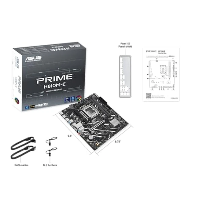 ASUS Prime H810M-E-CSM Intel(R) H810 mATX Commercial CSM Motherboard, LGA 1851, DDR5, PCIe 4.0, M.2, 1G LAN, HDMI, USB 3.2, AI PC-Ready, ASUS Control Center Express Support for SMB & IT Deployments by ASUS - Image 7