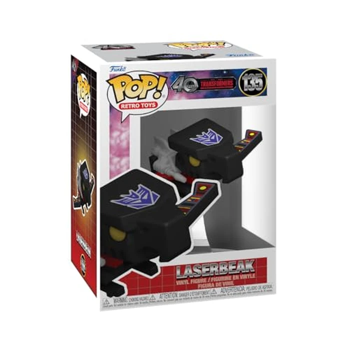Funko Pop! Retro Toys: Transformers: Generation 1-40th Anniversary, Laserbeak with Chase (Styles May Vary) by Funko - Used - Very Good condition - CA$12.40
