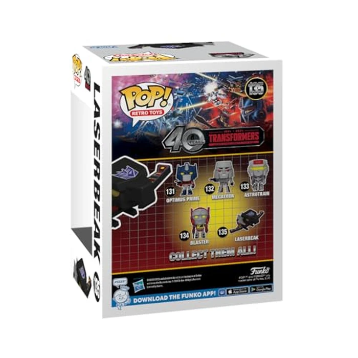 Funko Pop! Retro Toys: Transformers: Generation 1-40th Anniversary, Laserbeak with Chase (Styles May Vary) by Funko - Image 3