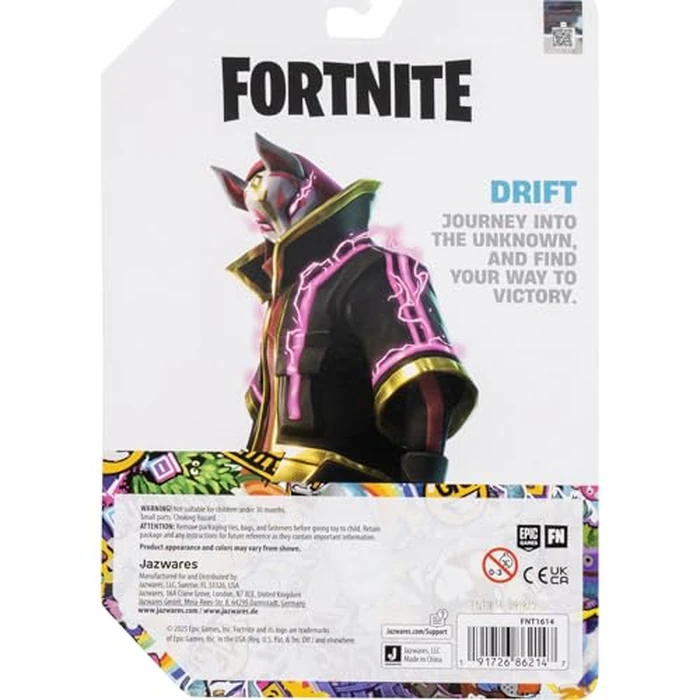 Fortnite Legendary Drift - 6-inch Articulated Figure with Harvesting Tool, Back Bling, and Code for Bonus Virtual Item by Jazwares - Image 7