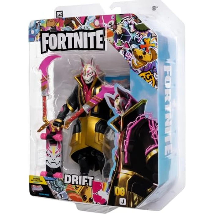 Fortnite Legendary Drift - 6-inch Articulated Figure with Harvesting Tool, Back Bling, and Code for Bonus Virtual Item by Jazwares - Image 8