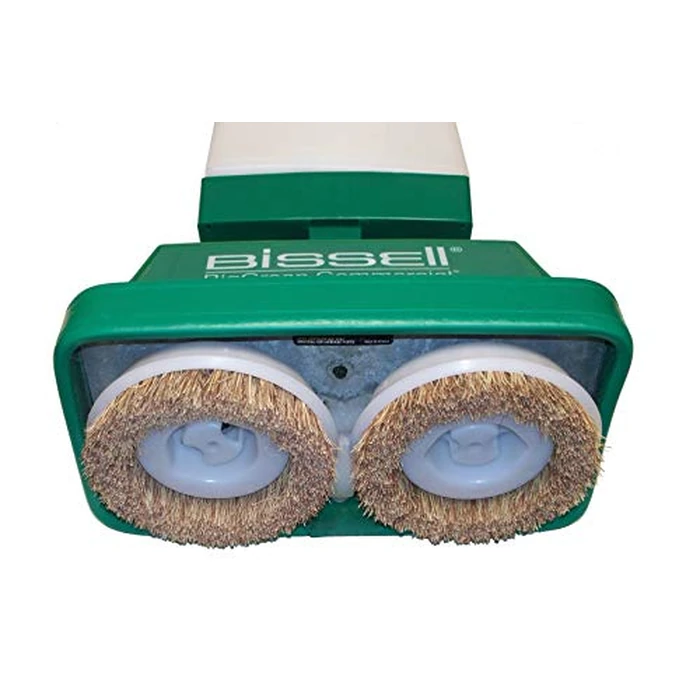 Bissell BigGreen BGFS5000 Portable Two Brush Floor Scrubber & Polisher, Polypropylene, 13"" W x 7"" D x 44"" H, White & Green by Bissell Commercial - Used - Very Good condition - US$241.14