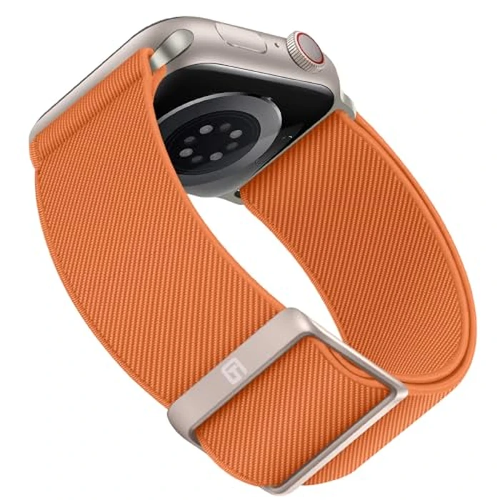 Suphart Compatible with Apple Watch Band 42mm 41mm 40mm 38mm for Men Women Stretchy Solo Loop Band Nylon Sport Band Designed for Apple Watch SE Series 10 9 8 7 6 5 4, Orange by Suphart - Used - Like New condition - CA$15.80