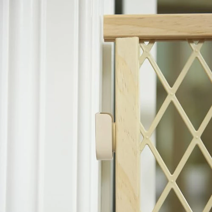 Evenflo Position and Lock Baby Gate, Pressure-Mounted, Tan, Age - 6 to 24 months by Evenflo - Image 6