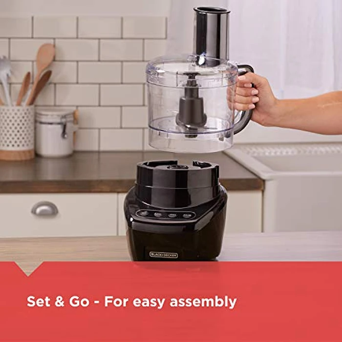BLACK+DECKER 3-in-1 8-Cup Food Processor, Mutlifunctional and Dishwasher Safe, Black 450W, FP4200BC by BLACK+DECKER - Image 4