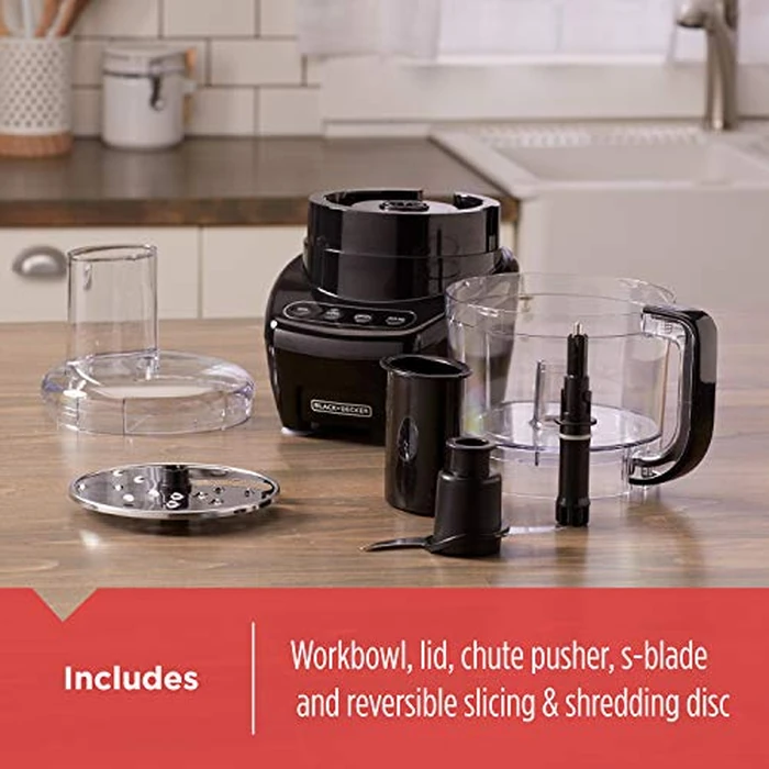 BLACK+DECKER 3-in-1 8-Cup Food Processor, Mutlifunctional and Dishwasher Safe, Black 450W, FP4200BC by BLACK+DECKER - Image 5
