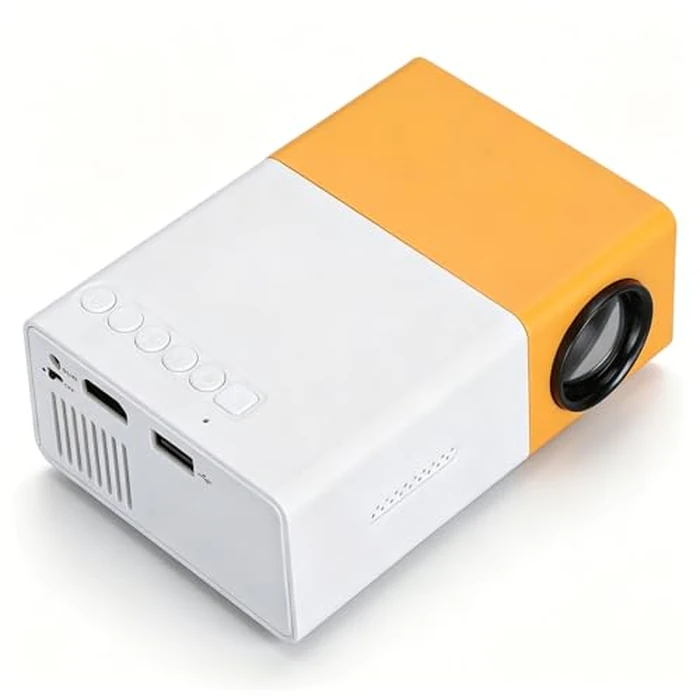 Mini Portable Projector, 1080P Full HD Video Projector with Built-in HiFi Speaker, Compatible with HDMI USB AV TF Card and Remote Control by Zopsc - Image 1