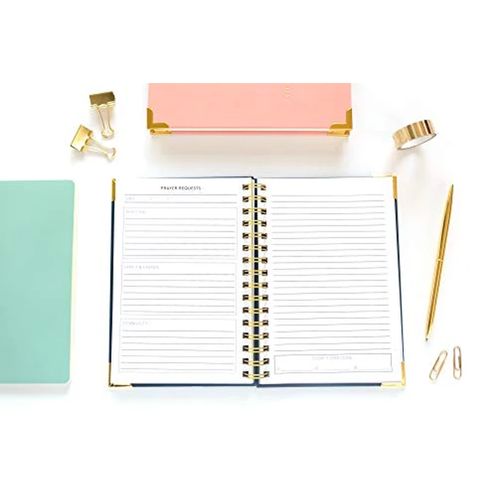 Prayer Journal for Women: An Inspirational Christian Bible Journal, Prayer Notebook & Devotional (Premium Gold Spiral-Bound Hardcover) by Paper Peony Press - Used - Like New condition