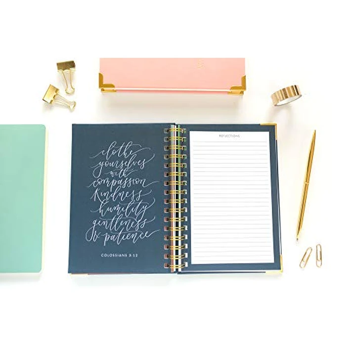 Prayer Journal for Women: An Inspirational Christian Bible Journal, Prayer Notebook & Devotional (Premium Gold Spiral-Bound Hardcover) by Paper Peony Press - Image 3