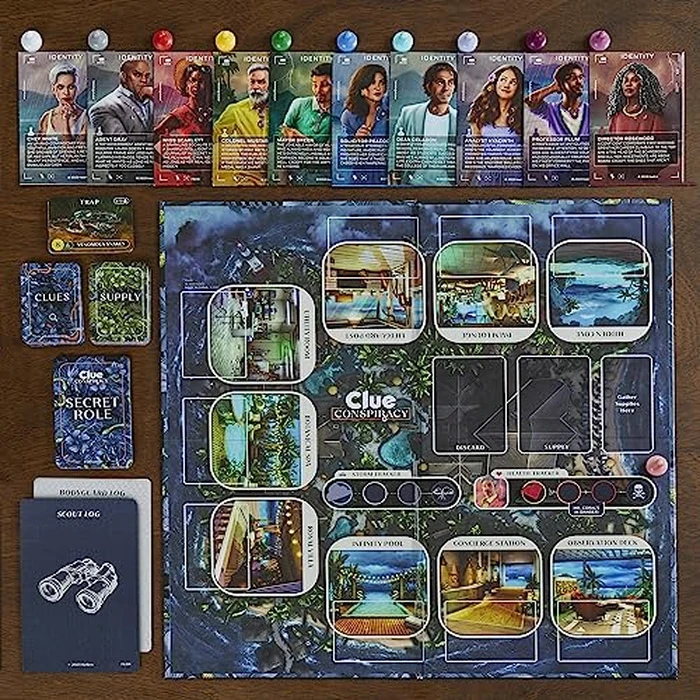 Clue Conspiracy Board Game for Adults and Teens | Secret Role Strategy Games | Ages 14+ | 4-10 Players | 45 Mins. | Mystery Games | Party Games (English) by Hasbro Gaming - Image 3